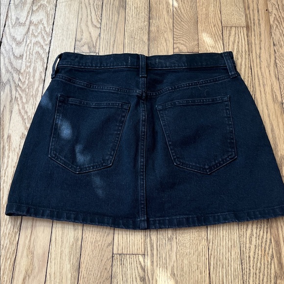 Abercrombie & Fitch Black Studded Denim Mini Skirt waist size 29 - Picture 4 of 5